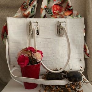 Winter White Purse/Travel Bag
